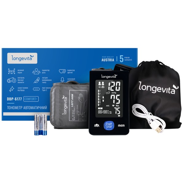 Фото - Тонометр Longevita DBP-6177