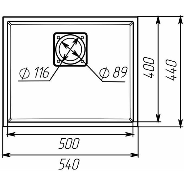 Фото - Мийка кухонна VALESO 5444 AMELI карбон, під стільницю