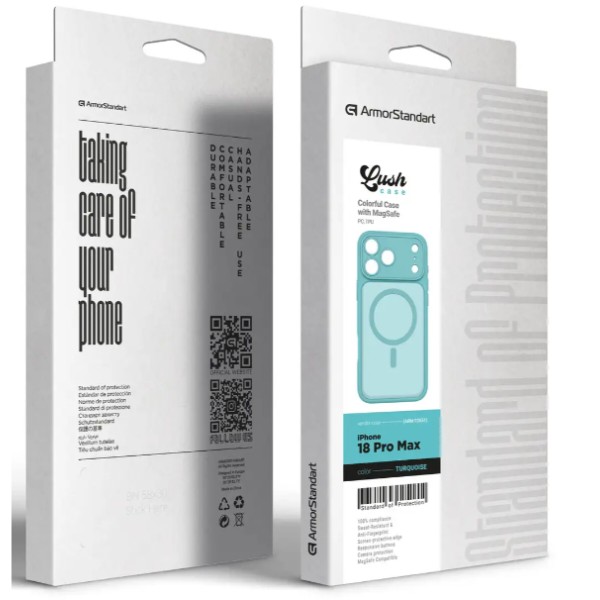 Фото - Чохол для смартфона Armorstandart Lush MagCase for Apple iPhone 18 Pro Max Turquoise (ARM92551)