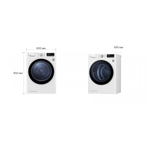 Фото - Сушильная машина LG DC90V5V0W