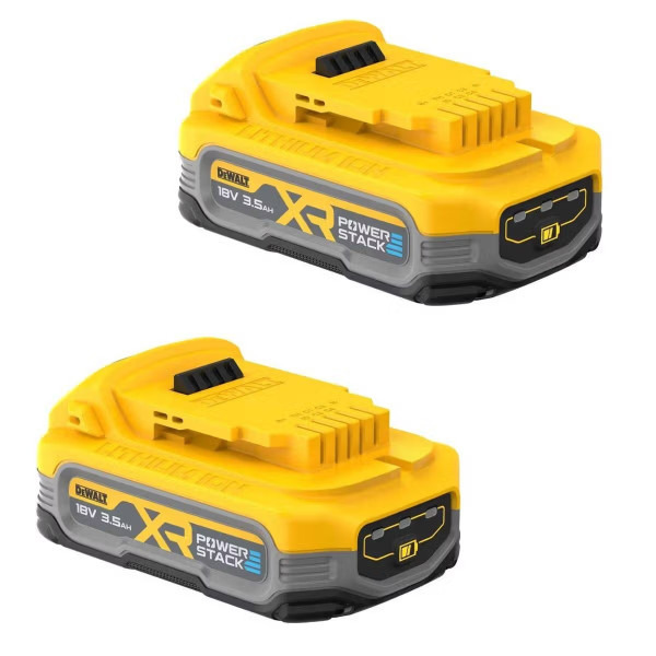Фото - Аккумулятор для электроинструментов DeWALT 18 В XR Li-lon PowerStack 3.5 Аг 2 шт. (DCBP318S2)
