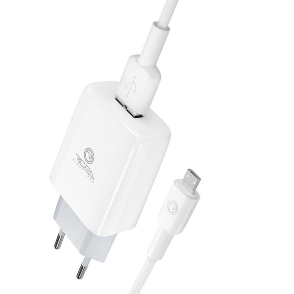 Фото - Сетевое зарядное устройство Ridea Element Micro 2.1 A White (RW-11111)
