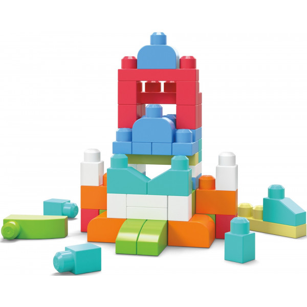 Фото - Пластиковий конструктор для малюків Mega Bloks розовый в мешке (60 дет.) (DCH54)