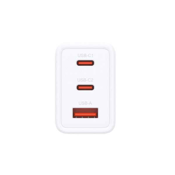 Фото - Мережевий зарядний пристрій D-Link DCP-651 65Вт GaN 2хUSB-С, 1xUSB-A White (DCP-651)