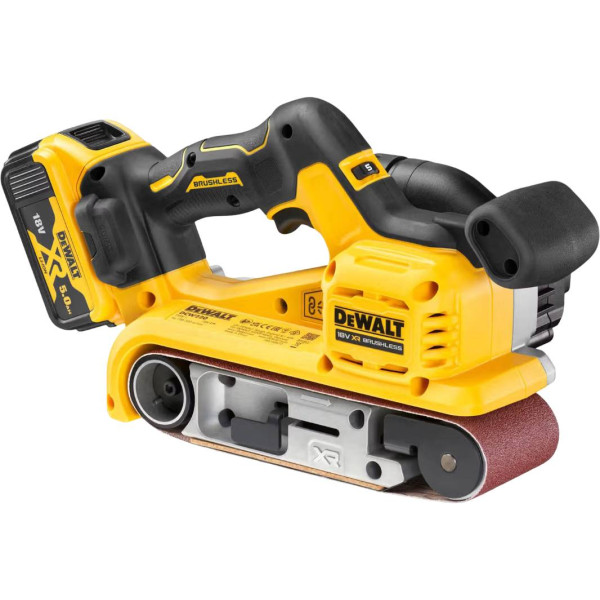 Фото - Ленточная шлиф. машина DeWALT XR Li-Ion 18 В 5 Аг (DCW220P2)