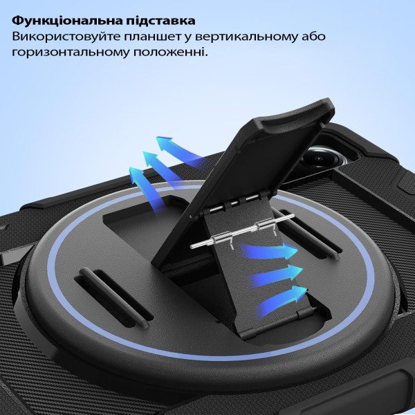 Фото - Чохол для планшету BeCover Horizontal handle for Samsung Galaxy Tab S10 FE Plus (SM-X620/SM-X626) 13.1" Black (714568)