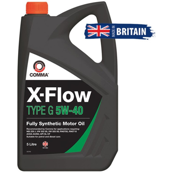 Фото - Олива для авто COMMA X-FLOW TYPE G 5W-40 5л (XFG5L)