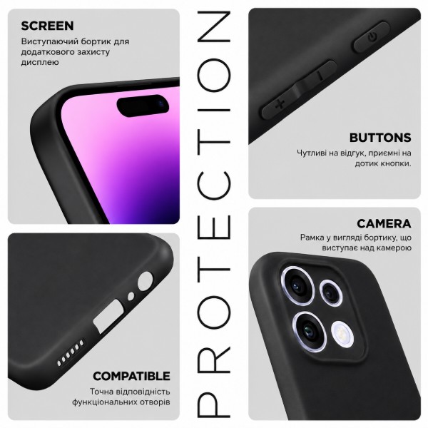 Фото - Чехол для смартфона Armorstandart Matte Slim Fit for OPPO Reno16 F 5G Camera cover Black (ARM92262)