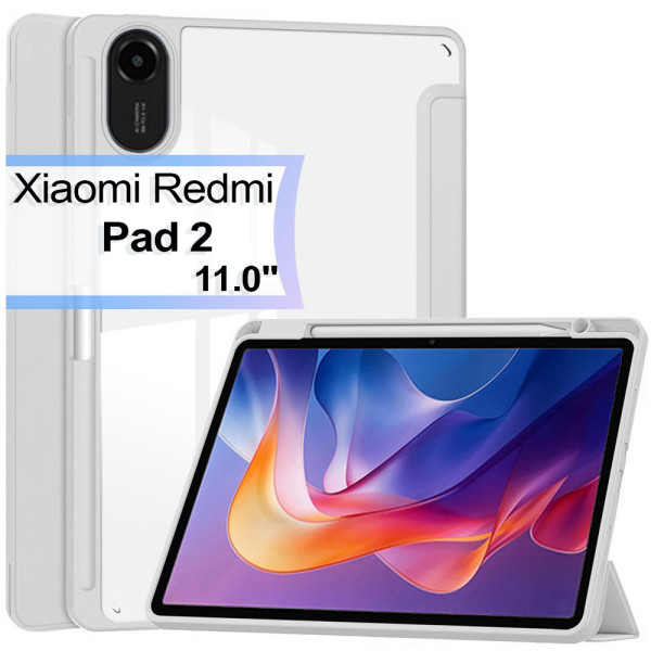 Фото - Чохол для планшета BeCover Soft Edge з кріпленням для стілусу for Xiaomi Redmi Pad 2 11.0" Gray (713660)
