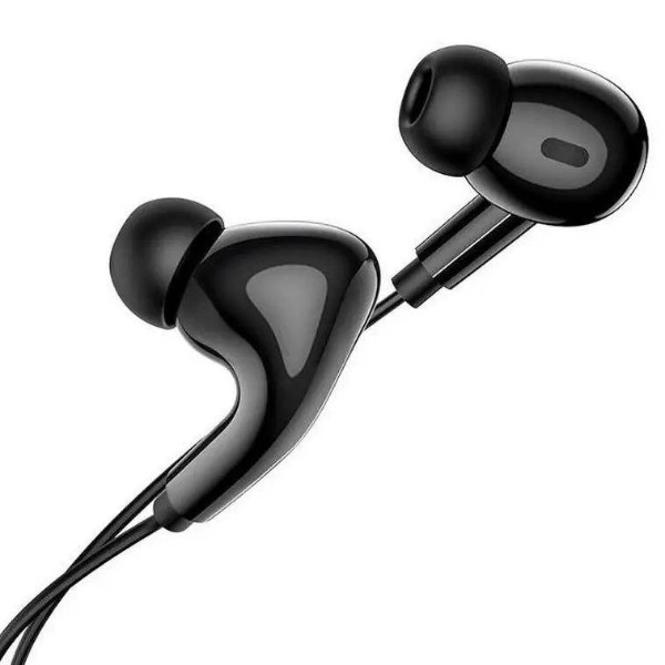 Фото - Наушники вкладыши проводные Denmen DR06 3.5mm 1.2 м Black (DE-DR06-BK)
