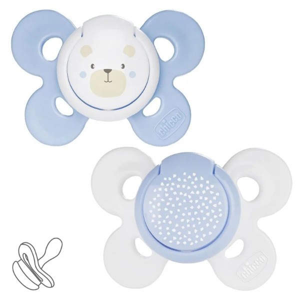 Фото - Ортодонтическая пустышка Chicco Physio Comfort 2-6 мес. 2 шт. (в ассортименте) (74931.21.00)