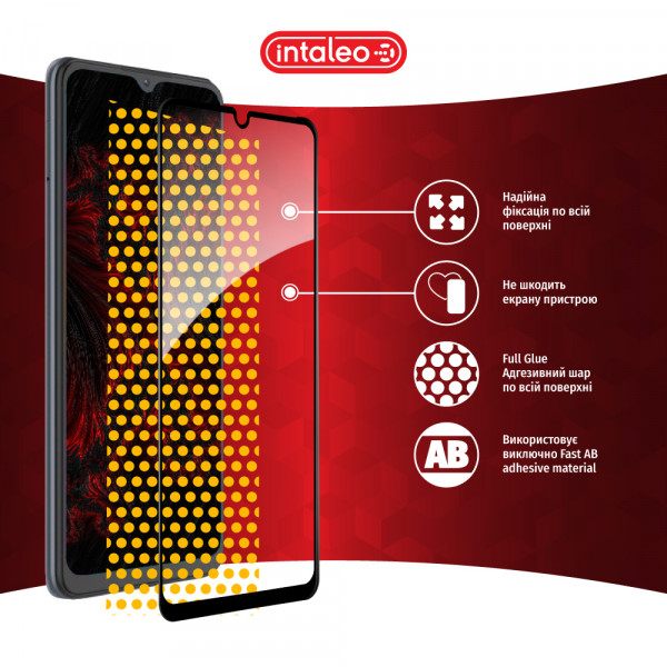 Фото - Захисне скло для смартфону Intaleo Full Glue for ZTE Blade A52 Black (1283126545511)