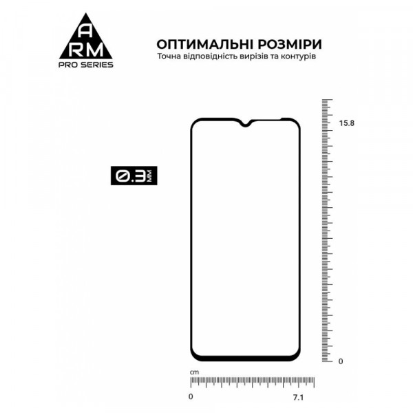 Фото - Захисне скло для смартфону Armorstandart Pro for ZTE Blade V40 Design Black (ARM68740)