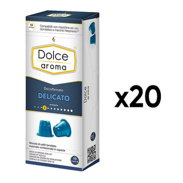 Фото - Кофе в капсулах Dolce Aroma Delicato Decaffeinato 5.5 г х200 шт.
