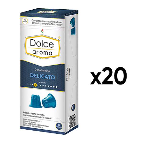 Фото - Кава у капсулах Dolce Aroma Delicato Decaffeinato 5.5 г х200 шт.