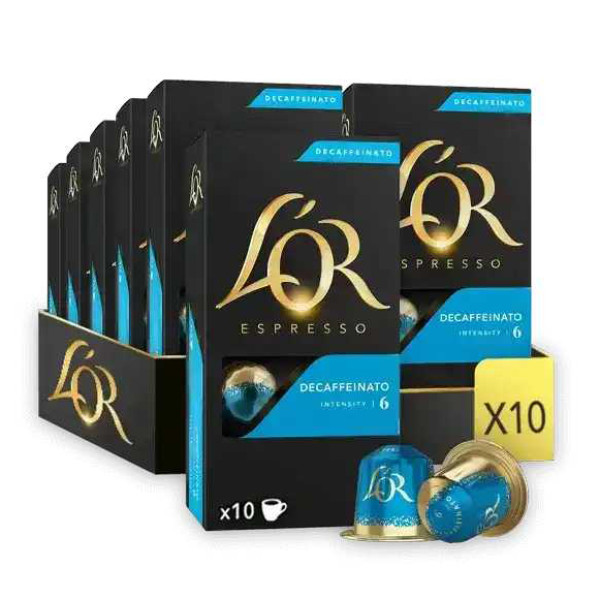 Фото - Кофе в капсулах L`OR Espresso Decaffeinato №6 (10x52г) 520г