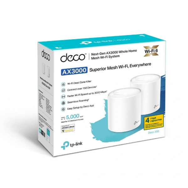 Фото - MESH система WiFi6 TP-Link Deco X60 2 шт.