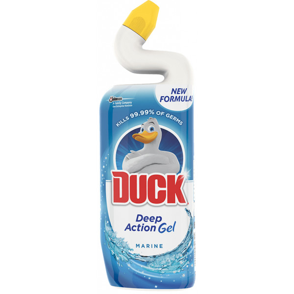 Фото - Засіб для чищення унітазу SC Johnson Утенок 5в1 Морськой 900 мл (4823002005301)