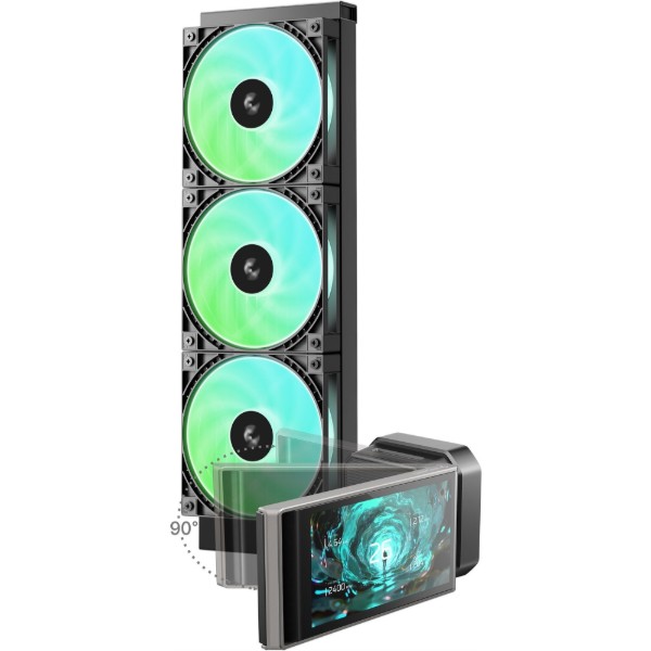 Фото - Водяная система охлаждения Deepcool LT360 Vision ARGB Black (R-LT360VISION-BKAMMC-G-1)