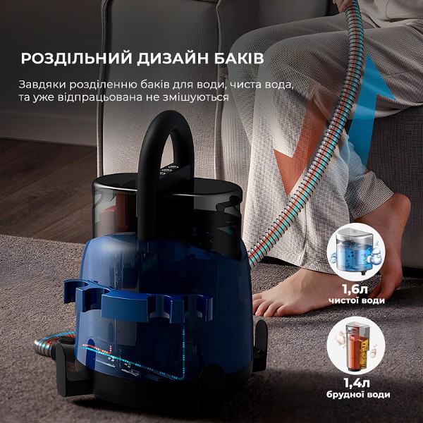 Фото - Пилосос-плямовивідник Deerma Suction Vacuum Cleaner (DEM-BY200)