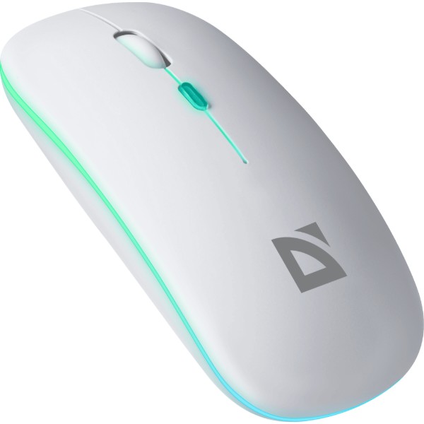 Фото - Мышь беспроводная Defender Coda MB-261, 2.4G, BT,rainbow,rechargeable White (52262)