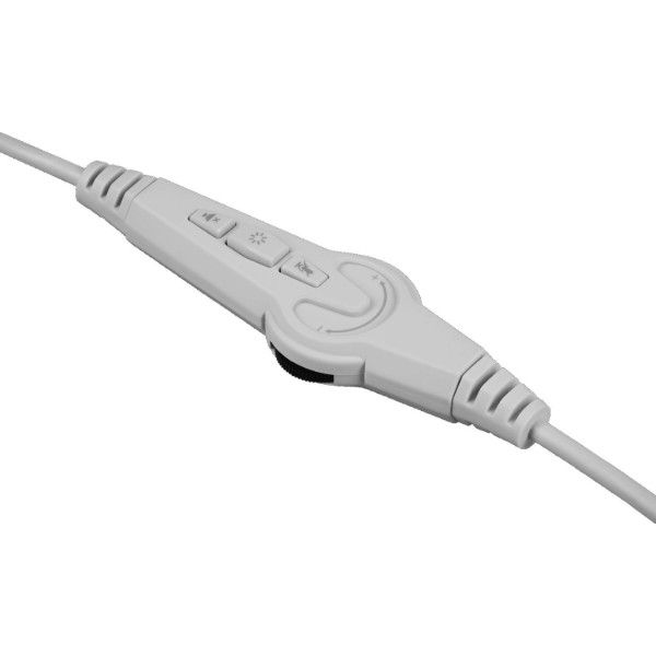 Фото - Навушники повнорозмірні дротові Defender Glitch, USB, RGB, 2м, White (62490)
