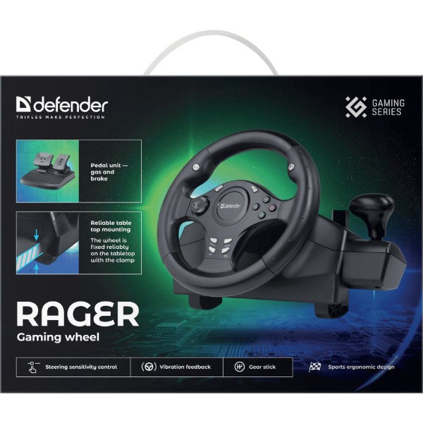 Фото - Руль Defender Rager PC/PS/Xbox/Switch (64067)