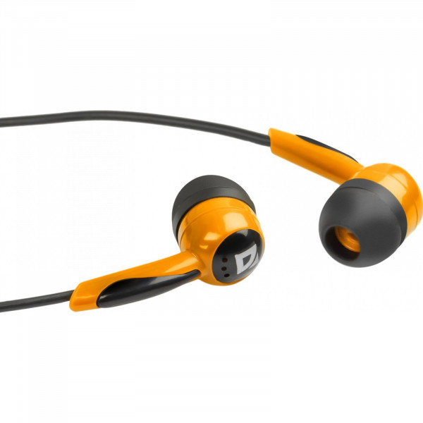 Фото - Навушники вкладиші Defender Basic-604 Black/Orange (63606)