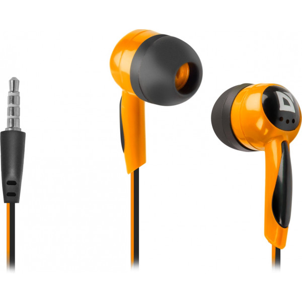 Фото - Навушники вкладиші Defender Basic-604 Black/Orange (63606)