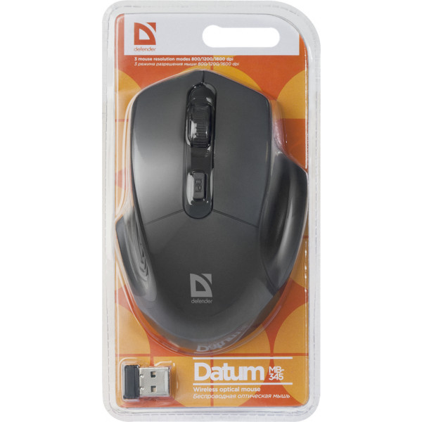 Фото - Миша бездротова Defender Datum MB-345 Black (52345)