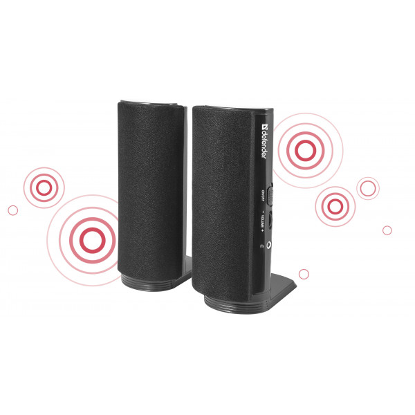 Фото - Комп'ютерна акустика звичайна 2.0 Defender SPK-210 Black (65210)