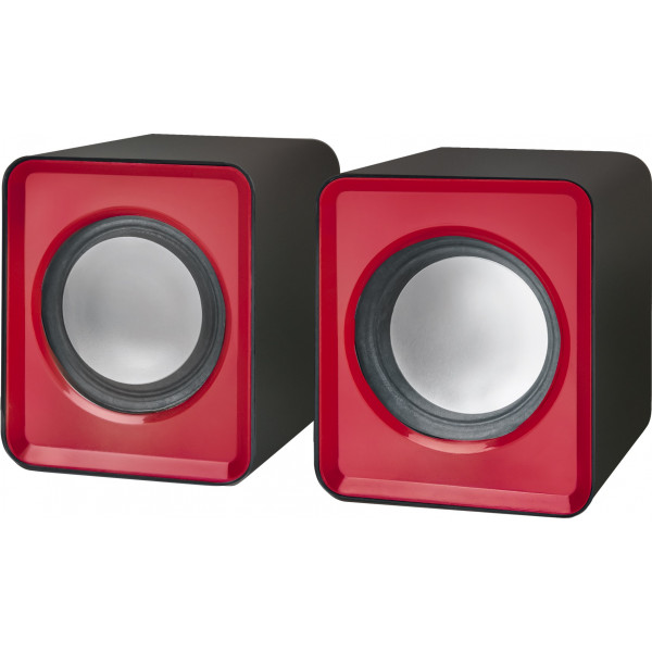Фото - Комп'ютерна акустика компактна 2.0 Defender SPK 22 USB Red (65502)
