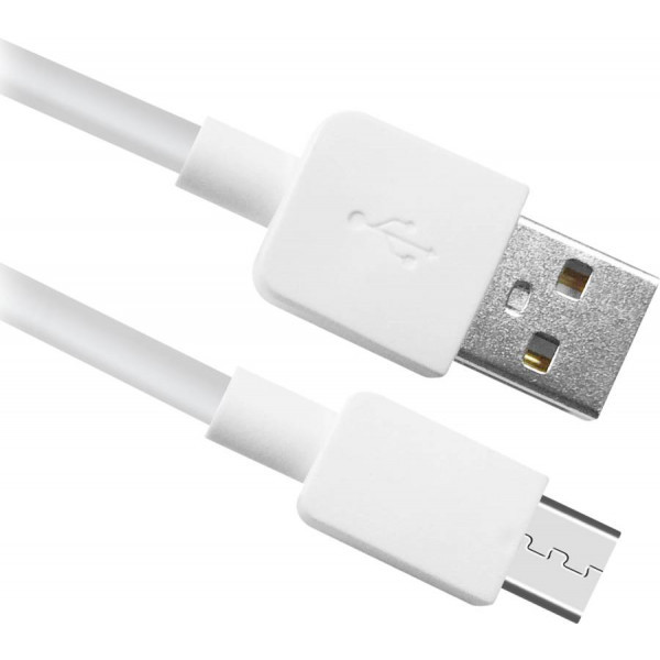 Фото - Кабель Defender USB08-01M USB AM-micro BM 1m White (87497)