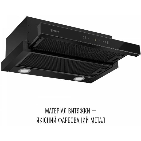 Фото - Вытяжка встраиваемая Perfelli DELIO 6PWB NERO