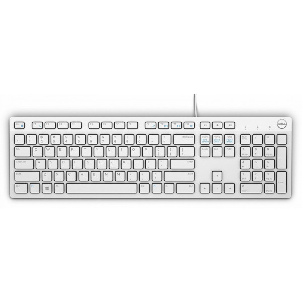 Фото - Клавиатура проводная Dell KB216 (580-ADGM) White