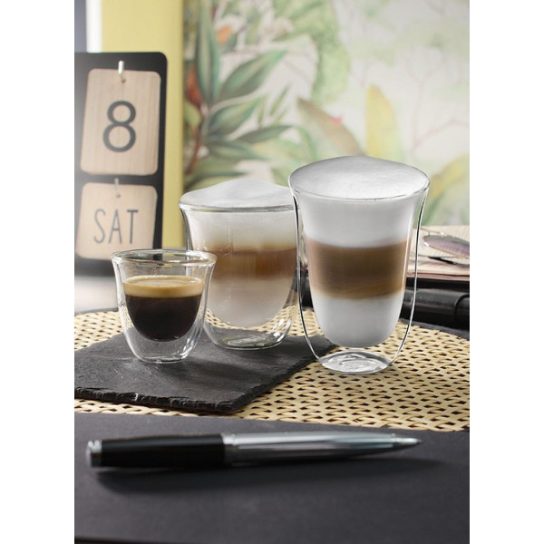 Фото - Набір склянок з подвійними стінками Delonghi DLSC302 Mix 6 пр.