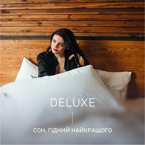 Фото - Подушка стандартна MirSon вовняна DeLuxe 127 низька 40x60 см (2200000017208)