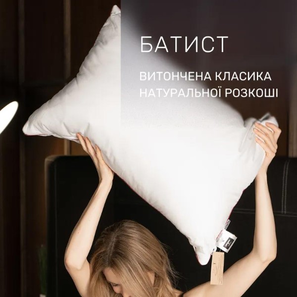 Фото - Подушка стандартна MirSon 1177 DeLuxe Hand Made EcoSilk 60х60 см (2200001515901)