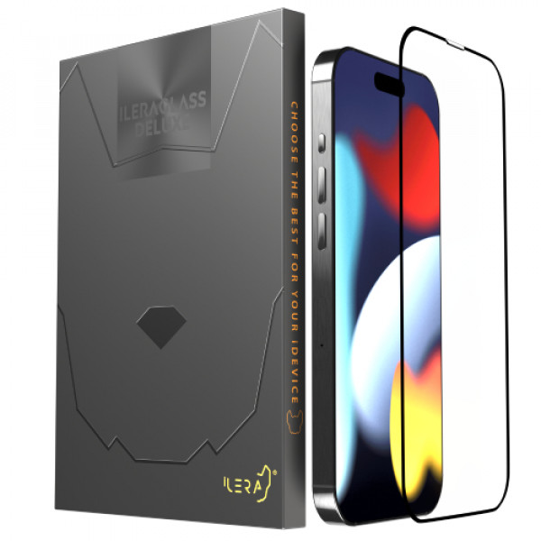 Фото - Захисне скло для смартфону ILera DeLuxe FullCover Glass iPhone 15 Pro Max (iLFCDL15PrMx)