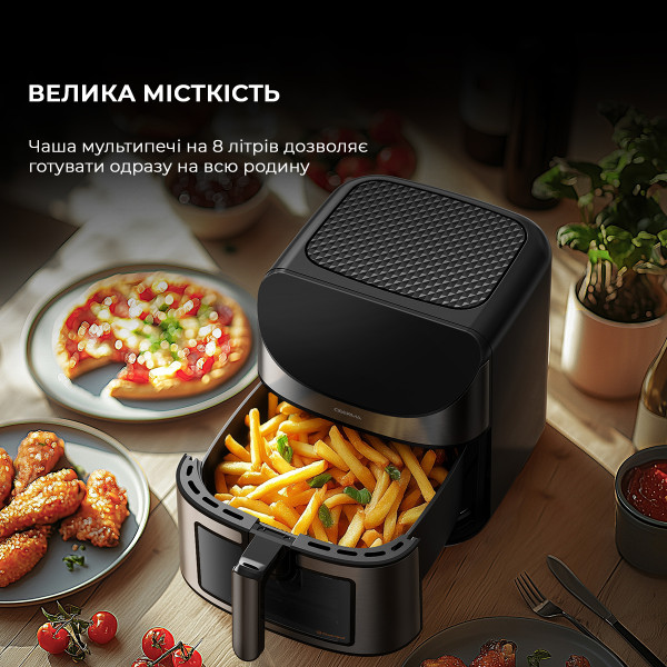 Фото - Мультипіч Deerma Air Fryer KZ150 8L (DEM-KZ150W)