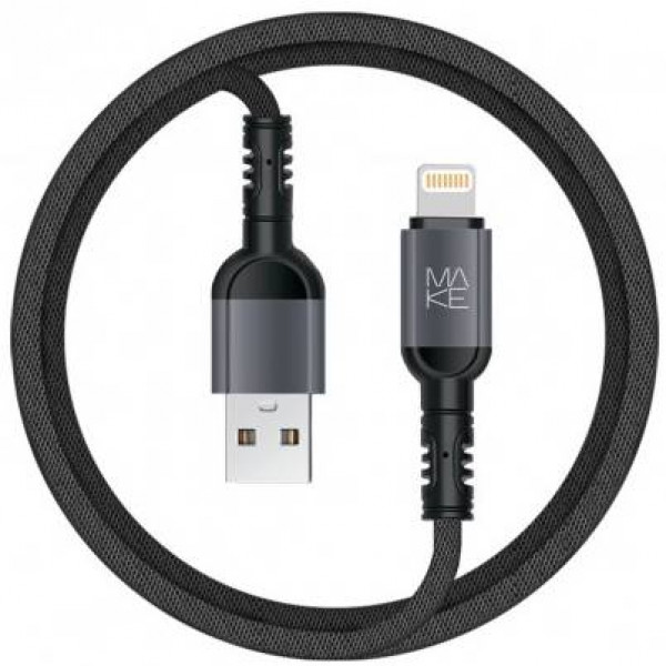 Фото - Кабель MAKE USB to Lightning 2.4A 1м Denim Grey (MCB-LD3GR)