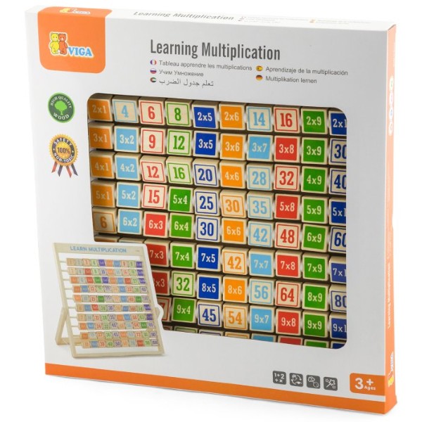 Фото - Бізіборд-дошка Viga Toys Вивчаємо множення (50036)