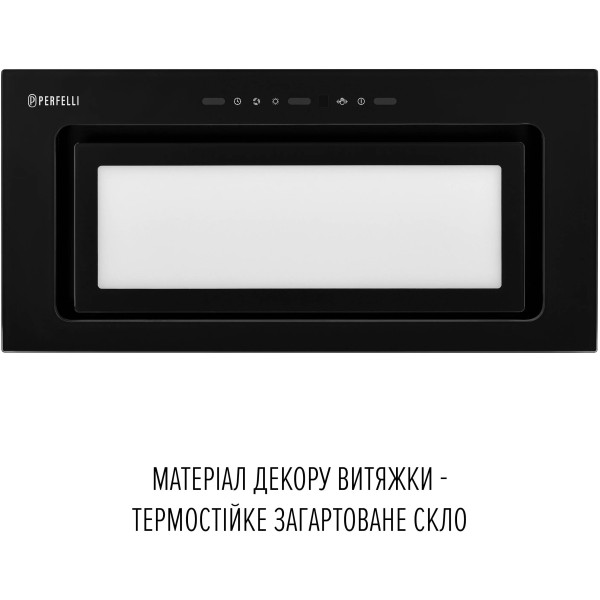 Фото - Вытяжка встраиваемая Perfelli DESIGN VISION 6 NERO SILENZIO