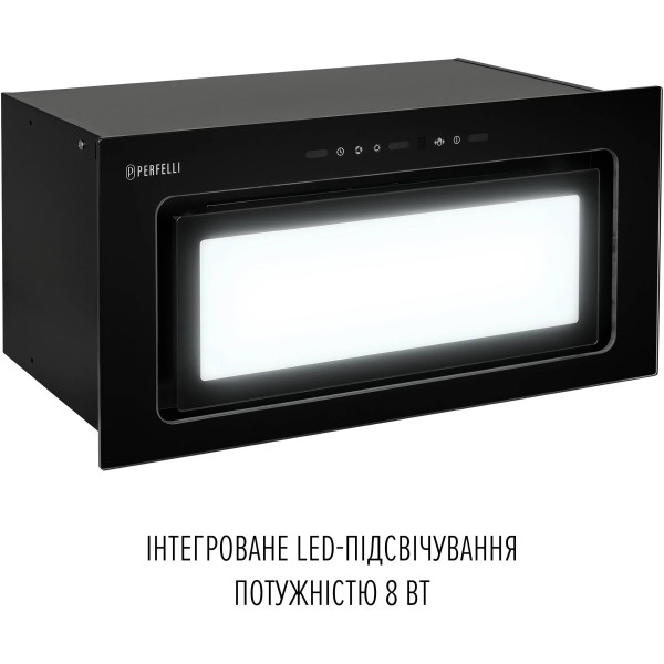 Фото - Вытяжка встраиваемая Perfelli DESIGN VISION 6 NERO SILENZIO