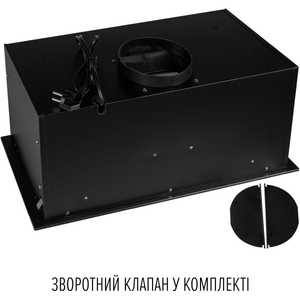 Фото - Вытяжка встраиваемая Perfelli DESIGN VISION 6 NERO SILENZIO