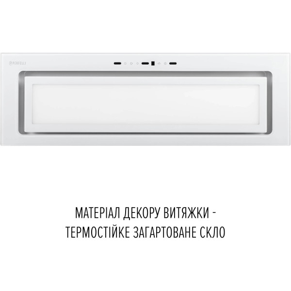 Фото - Вытяжка встраиваемая Perfelli DESIGN VISION 9 BIANCO SILENZIO