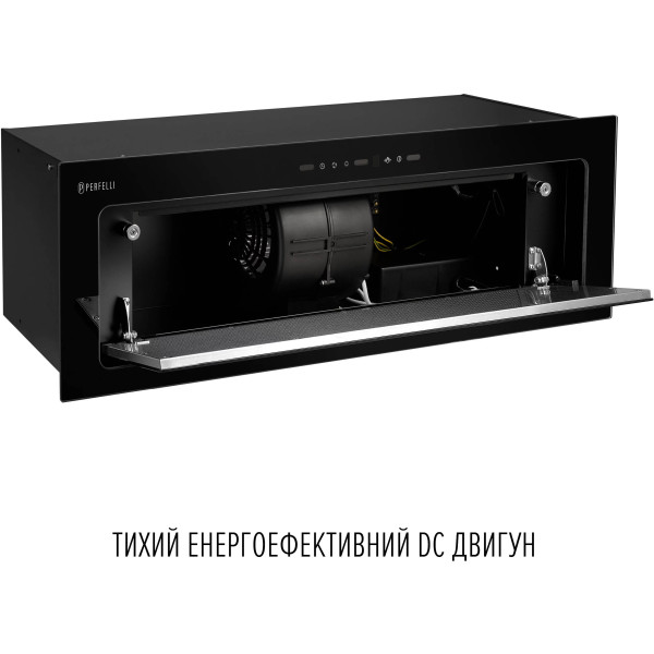 Фото - Вытяжка встраиваемая Perfelli DESIGN VISION 9 NERO SILENZIO