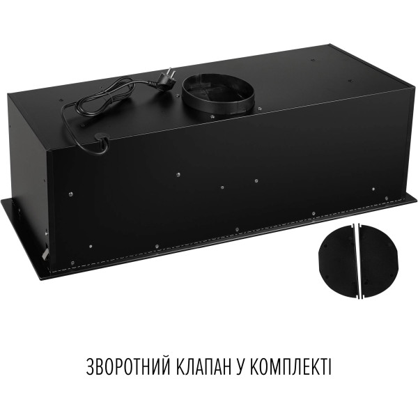 Фото - Вытяжка встраиваемая Perfelli DESIGN VISION 9 NERO SILENZIO