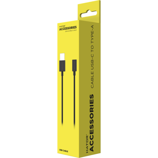 Фото - Кабель Hator type-c to USB-A  Black 1.0 м (ACC416)