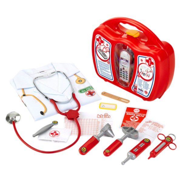 Фото - Сюжетно-рольова гра. Набір-професій Klein PRO - Іграшковий набір лікаря з халатом та мобільним телефоном (4353)